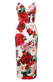 Атласное платье Dolce & Gabbana