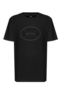 Хлопковая футболка BOSS Green