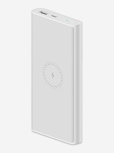 Внешний аккумулятор с беспроводной зарядкой Xiaomi Wireless Power Band 10 000 Mah WPB15PDZM белый, Белый