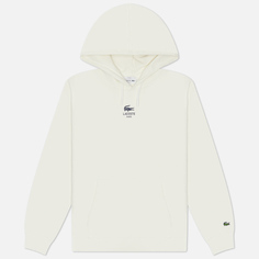 Мужская толстовка Lacoste Printed Hoodie, цвет белый, размер M