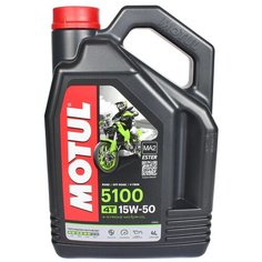 Полусинтетическое моторное масло Motul 5100 4T 15W50, 4 л, 1 шт.