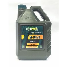 Минеральное моторное масло OILRIGHT М-10Г2К, 5 л, 1 шт.
