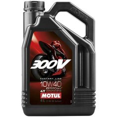 Синтетическое моторное масло Motul 300V Factory Line 4T 10W40, 4 л
