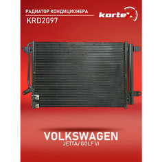 Радиатор Kortex для кондиционера Volkswagen Jetta / Golf VI 11- с ресивером OEM 5C0820411F, 5C0820411G, KRD2097, LRAC18L3