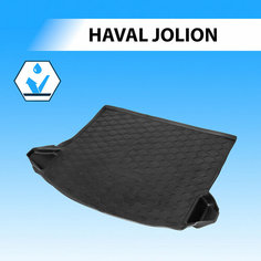 Коврик в багажник автомобиля Rival для Haval Jolion FWD, 4WD 2021-н. в, полиуретан, 19404002