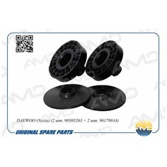 Прокладка пружины Daewoo Nexia задней верхняя, нижняя (2 шт. 90305263 + 2 шт. 96179844) AMD AMD. KSB114