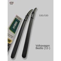 530 530мм. Дворники Щетки стеклоочистителя для Volkswagen Beetle Фольксваген Битл (12-) Heyner
