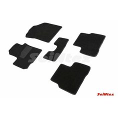 Ворсовые LUX коврики в салон Seintex для Suzuki Swift 2011-2017 черные, 89634