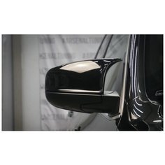 Накладки на зеркала BMW X5, X6 (E70-E71) в М стиле Черный лак