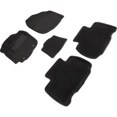 Коврики в салон 3D (ворсовые) TOYOTA RAV4 IV (2012-) (Цвет: Черный) (84005) Sei Ntex