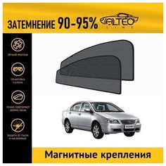 Каркасные автошторки ALTEO PREMIUM на Lifan Solano 1 (620) (2007-2015) седан на передние двери на магнитах с затемнением 90-95%