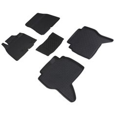 Комплект ковриков в салон SeiNtex 86188 для Mitsubishi Montero, Mercedes-Benz GLC-class, Mitsubishi Pajero 1999-2006 г., 5 шт. черный 5