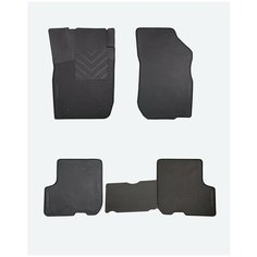 Коврики Автодрайвер для ВАЗ Lada Largus 2012-н. в. сота резиновые с бортом Avtodriver