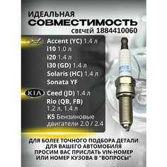 Мотек Свечи зажигания 4 шт. в упаковке арт. 1884410060 Motec