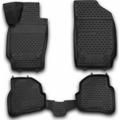Коврики 3D в салон VOLKSWAGEN Polo (V, Vp) 2009-2020, хб, 4 шт. (полиуретан), Фольксваген Поло Element