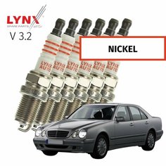 Свечи зажигания Mercedes-Benz E-Class (2) / Мерседес Е-класс 1995 1996 1997 1998 1999 V3.2 M 104 E 32 / никель, 6шт LYNXauto