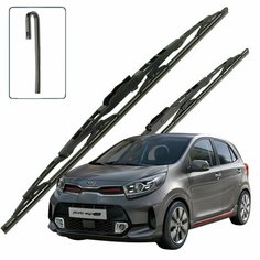 Дворники Kia Picanto (3) JA / Киа Пиканто хэтчбек 5 дв. рест. 2020 / 2021 / 2022 Щетки стеклоочистителя каркасные для автомобиля 600мм-350мм к-т 2шт. Lyn Xauto