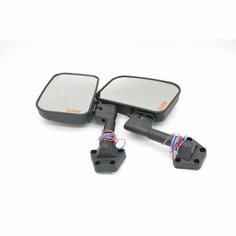 Зеркало заднего вида боковое УАЗ 469, 3151, хантер с белым повторителем поворота, обогревом (2 шт) Нет бренда
