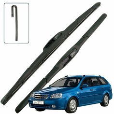 Дворники Chevrolet Lacetti (1) J200 Шевроле Лачетти Джей200 универсал 2004 - 2013 Щетки стеклоочистителя гибридные ОЕМ для автомобиля LYNXauto к-т 2шт, 550мм-480мм