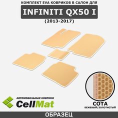 ЭВА ЕВА EVA коврики CellMat в салон Infiniti QX50 I, Инфинити Ку Икс 50, 1-ое поколение, 2013-2017