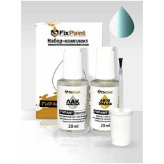 Подкраска SUZUKI, код ZFN, OCEAN LIGHT BLUE, набор FixPaint Double, краска и лак для ремонта сколов и царапин