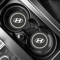 Коврик в подстаканник автомобиля HYUNDAI, 2 шт Нет бренда