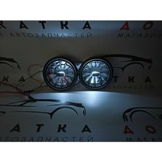 Воздуховод 2шт, сопло, решетка печки, дефлектор в стиле АМГ Белые (AMG) (2шт) для Гранта Granta, Калина 2 Kalina 2 Нет бренда