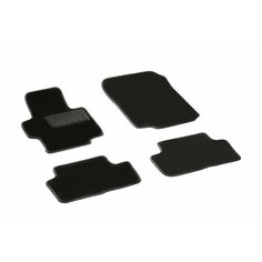 Ворсовые коврики LUX Honda Accord 7 / Хонда Аккорд 7 2002-2008 черные Seintex 82389