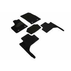 Ворсовые коврики LUX Toyota Land Cruiser 300 / Тойота 300 2021-н. в. черные Seintex 96555