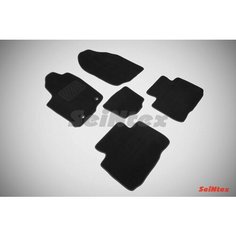 Ворсовые коврики LUX Toyota RAV4 4 / Тойота Рав4 4 2012-2019 черные Seintex 85487