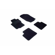 Ворсовые коврики LUX Mercedes GL X164 / Мерседес ГЛ 164 2006-2012 черные Seintex 82770