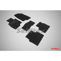 Ворсовые коврики LUX MAZDA 3 BM 2013-2019, Mazda CX-4 2016-н. в. черные Seintex 86227