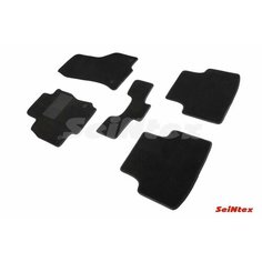 Ворсовые коврики LUX Volkswagen Passat B8 / Фольцваген Пассат Б8 2015 - н. в. черные Seintex 89664