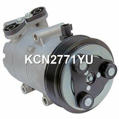 Компрессор кондиционера Ford Focus II, III, Galaxy II, Mondeo IV, S-Max, Fiesta VI, Kuga II, Transit VII (Форд Фокус, Гелакси, Мондео, Си-Макс, Фиеста 6, Куга 2) / Volvo c30, c70, s40, s80, V70, V50 (Вольво), новый Krauf