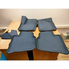 3D Eva коврики с бортами на автомобиль Volkswagen Polo 6 с 2020г, Skoda Rapid 2, Эва коврики для Поло, Рапид Carply