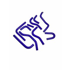 Патрубки отопителя (печки) Газель Бизнес (ГАЗ 3302) дв. ЗМЗ 405 Евро3 (10 шт) силикон арт. 3302-8120000-10 Rs Detal