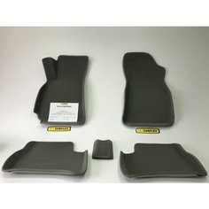 Коврики EVA для Hyundai Accent 2 поколение, LC (07.1999 - 08.2012) - Комплект в салон - 3D С бортиками - Серый - Темно серый кант Нет бренда