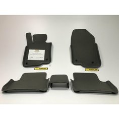 Коврики EVA для Mazda Mazda3 3 поколение, BM (06.2013 - 07.2019) - Комплект в салон - 3D С бортиками - Серый - Темно серый кант Нет бренда