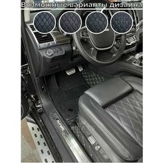3D коврики из экокожи для Haval H9 на 3 ряда (1 п-е, 2014 - н. в.) / 3Д коврики из экокожи для Хавал H9 на 3 ряда (1 п-е, 2014 - н. в.) Xmats