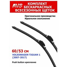Щетки стеклоочистителя 600/530 для VOLKSWAGEN TIGUAN 1, крепление Push Button ТимАвто