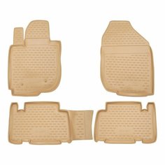 Коврики салона для Toyota RAV4 (2006-2010) бежевые / Тойота РАВ4 3 Element