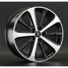 Колесный диск Replay KI233 18x7.5" PCD5x114,3 ET49,5 D67,1 черный глянцевый с полированными лучами