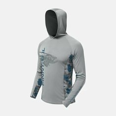 Лонгслив Finntrail WAVE BIG FISH GREY 6609 XL