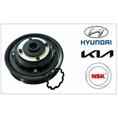Муфта компрессор кондиционера с оригинальным японским подшипником NSK Kia Rio седан III (UB) 1.25 Нет бренда