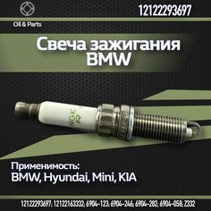 Свеча зажигания BMW 12122293697, для BMW 3 Series, иридиевые электроды