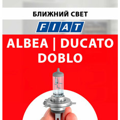 Лампочка ближнего света для Фиат Альбеа, Дукато, Добло / Лампа Fiat галогенная 1 шт h7 Нет бренда
