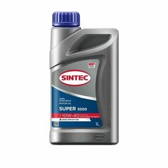 Масло моторное полусинтетическое SINTEC Super 3000 10W40 API SG/CD 1 л (600239)