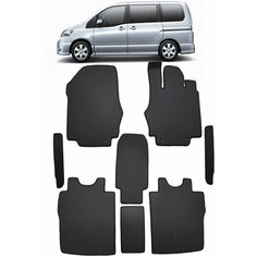 Ева коврики Nissan Serena III C - 25 правый руль 2005 - 2010/ Ева ЭВА сота/ цвет Бежевый c бежевой окантовкой / EVA Smart / коврики в салон автомобиля Ниссан