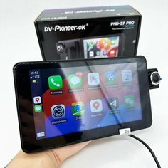 Автомобильный монитор 7 дюймов с CarPlay, камера в комплекте, 12-24В Нет бренда