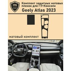 Geely Atlas 2023/Комплект защитных матовых пленок для дисплея и консоли Tonexpert.